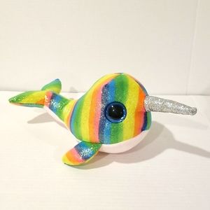 NORI the Narwhal Medium TY Beanie Boos soft plush toy stuffed animal unicorn new